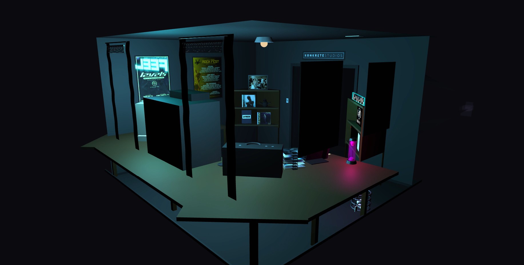 Virtual room experience - explorable 3D space