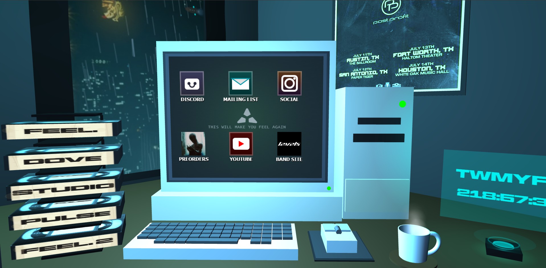 Virtual room experience - interactive environment view